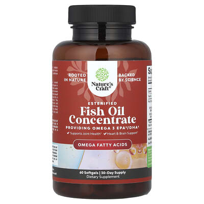 Fish Oil Concentrate, 60 мягких капсул