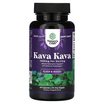 Kava Kava, 60 капсул (500 mg per Capsule)