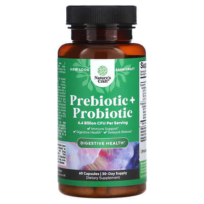 Prebiotic + Probiotic, 60 капсул