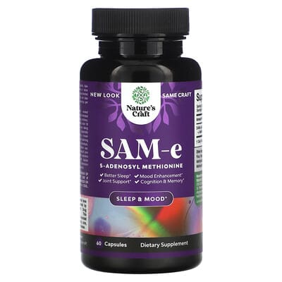 SAM-e, 60 капсул (200 mg на капсулу)