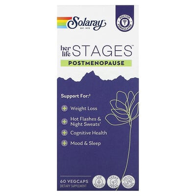Solaray Her Life Stages™ Витамины для женщин, 60 капсул