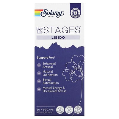 Solaray Her Life Stages™, Libido, 60 капсул