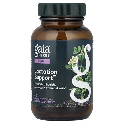 Женская добавка Gaia Herbs Lactation Support™, 60 жидких капсул