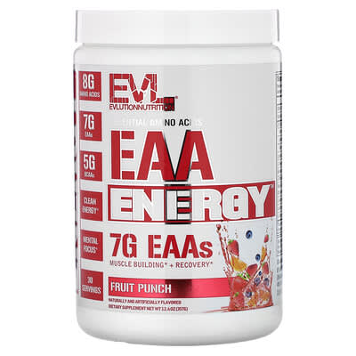 EAA Energy, вкус Fruit Punch, 12.6 oz (357 g)
