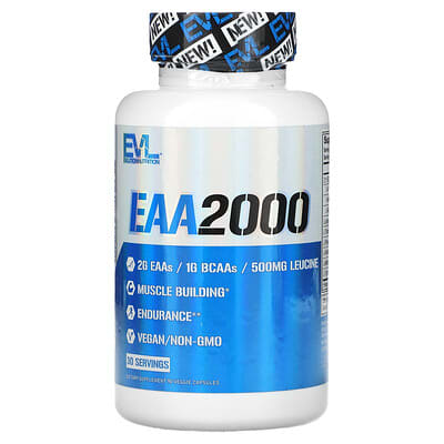 EVLution Nutrition EAA2000, 90 вегетарианских капсул