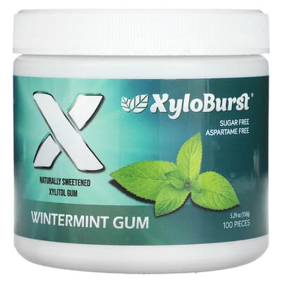 Xylitol Gum, Wintermint, 100 шт, 5.29 oz (150 g)