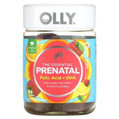 Желейные витамины OLLY The Essential Prenatal, Sweet Citrus, 84 Gummies
