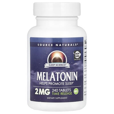 Мелатонин, пролонгированного действия, 2 mg, 240 таблеток