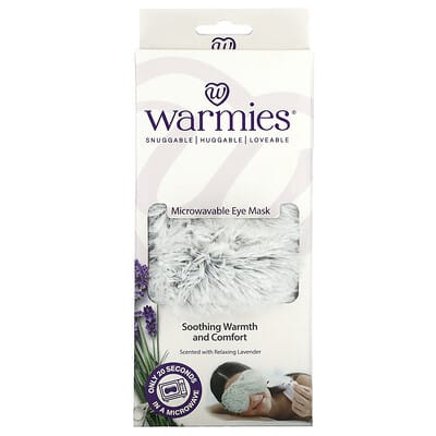 Маска для глаз Microwavable Eye Mask, Marshmallow Grey, Relaxing Lavender