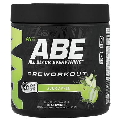 Pre-Workout, Sour Apple, 13.75 oz (390 g)