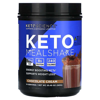 Keto Mealshake, Chocolate Cream, 20.49 oz (581 g)