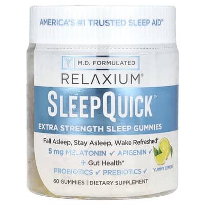 Желейные витамины SleepQuick™, Lemon, 60 шт