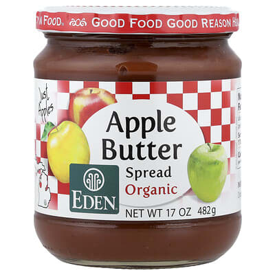 Organic Apple Butter Spread, 17 oz (482 g)