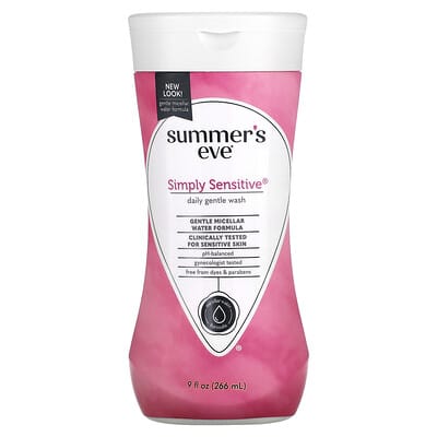 pH-Balanced Cleansing Wash, Simply Sensitive®, 9 fl oz (266 ml)