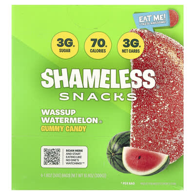 Желейные конфеты Wassup Watermelon®, 6 упаковок по 1.8 oz (50 g)