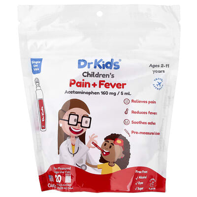 Детское средство от боли и жара DrKids, вишня