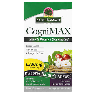 CogniMax, 60 вегетарианских капсул