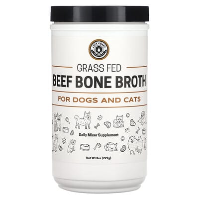 Left Coast Performance Beef Bone Broth, говяжий костный бульон на траве, для собак и кошек, 8 oz (227 g)