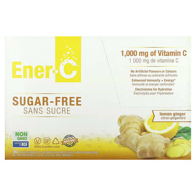 Bubbly Multivitamin Drink Mix, Sugar Free, Lemon Ginger, 30 пакетов, 0.2 oz (4.95 g) каждый
