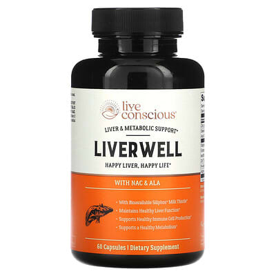 Liver Well с NAC & ALA & Siliphos® Milk Thistle, 60 капсул