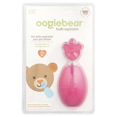 oogiebear аспиратор для носа, розовый, 1 шт