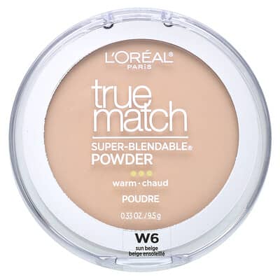 True Match, Super-Blendable Powder, W6 Sun Beige, 0.33 oz, 9.5 g