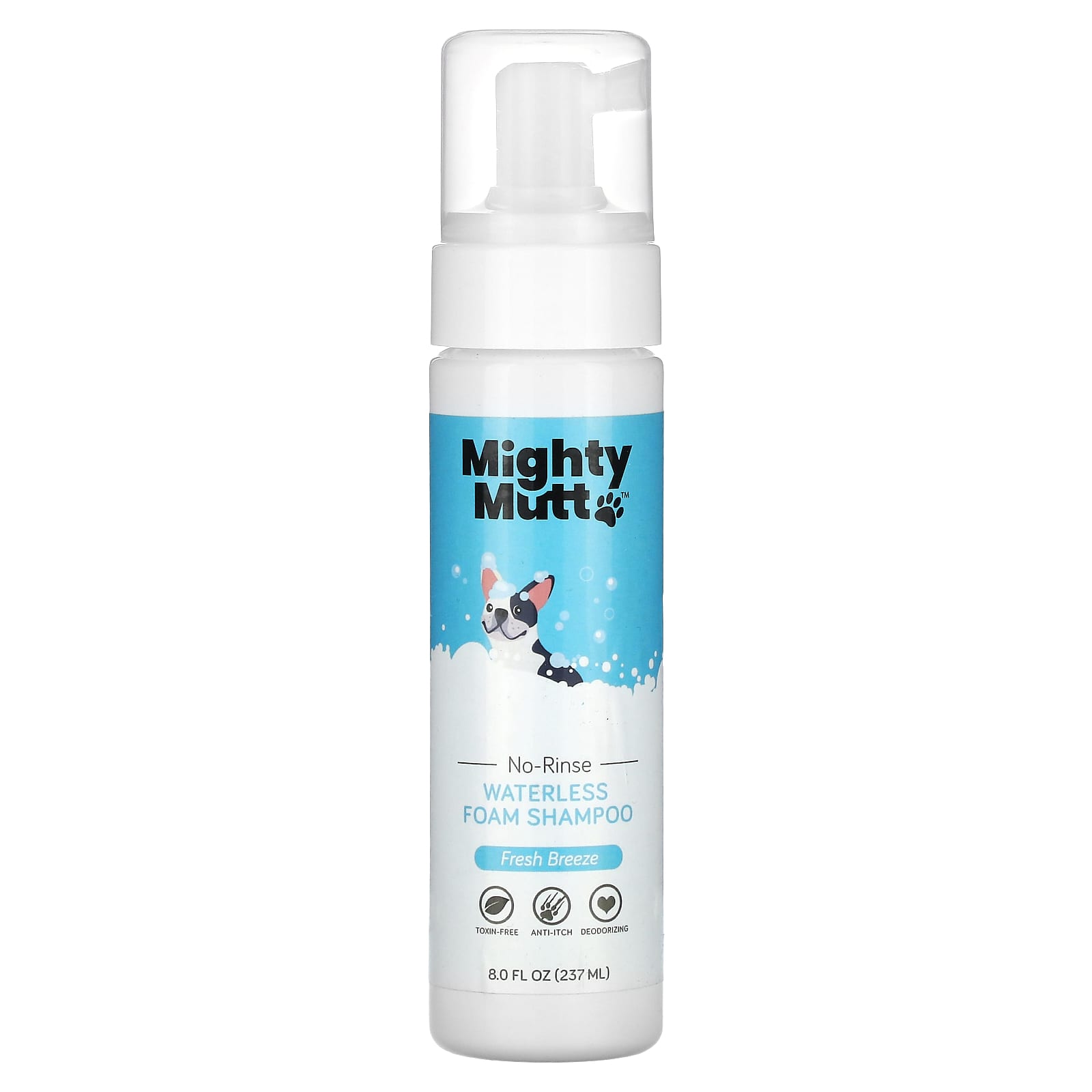 Waterless Foam Shampoo, For Dogs, Fresh Breeze, 8 fl oz (237 ml)