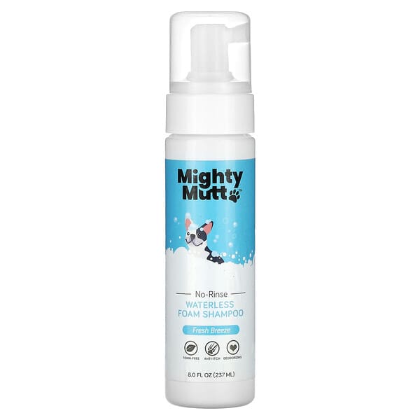Mighty Mutt Шампунь-пена без смывания для собак, Fresh Breeze, 8 fl oz (237 ml)