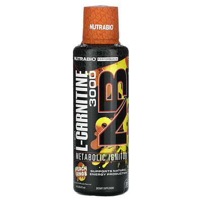 Добавка LeanShots, L-Carnitine 3000, Peach Rings, 16 fl oz (473 ml)