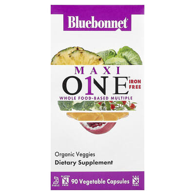MaxiONE®, Iron Free, 90 Vegetable Capsules