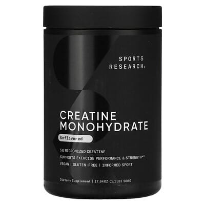 Creatine Monohydrate, Unflavored, 1.1 lb (500 g)