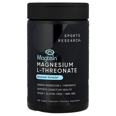 Magtein®, магния L-треонат, 180 вегетарианских капсул (666 mg на капсулу)