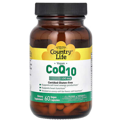 Vegan CoQ10, 100 mg, 60 веганских капсул