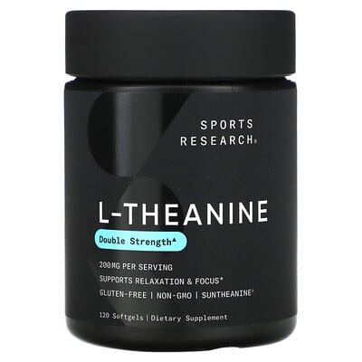 L-Theanine, 200 mg, 120 мягких капсул