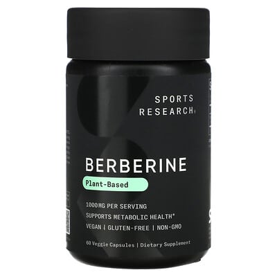 Берберин, 60 вегетарианских капсул (500 mg per Capsule)