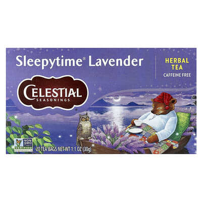 Celestial Seasonings травяной чай Sleepytime® Lavender без кофеина 20 пакетиков 1.1 oz (30 g)