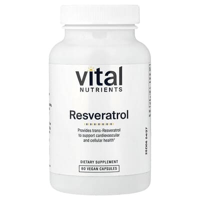 Ресвератрол, 60 веганских капсул (250 mg per Capsule)