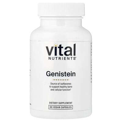 Genistein, 60 веганских капсул (125 mg per Capsule)