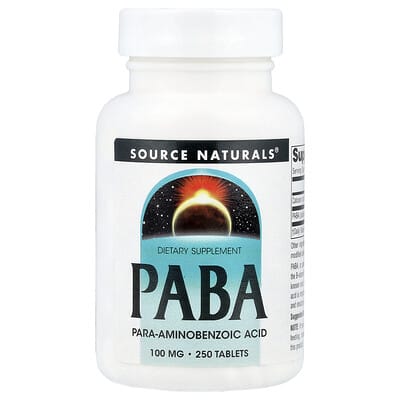 PABA, 100 mg, 250 Tablets