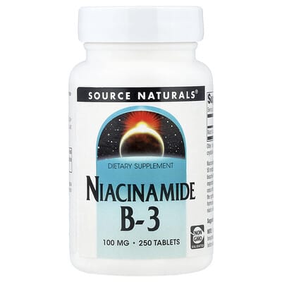 Niacinamide B-3, 100 mg, 250 таблеток