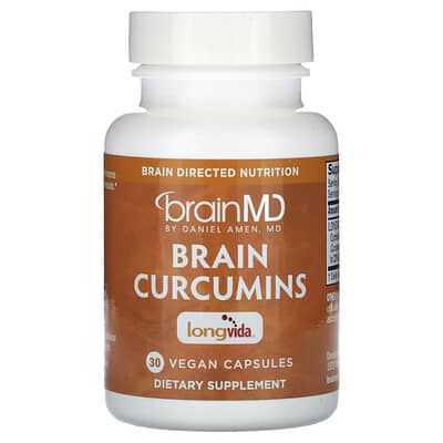 Brain Curcumins 30 веганских капсул (400 mg per Capsule)