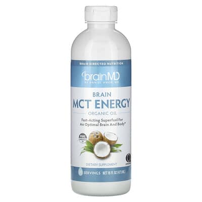 Brain MCT Energy, Organic Oil, 16 fl oz (473 ml)
