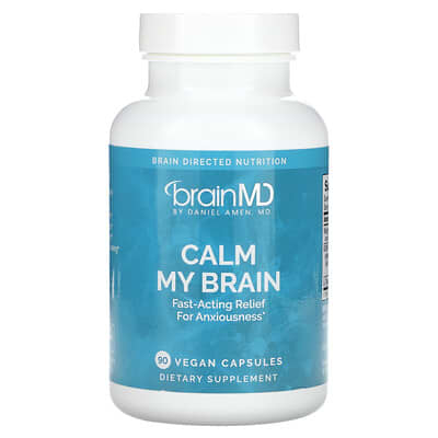 BrainMD Calm My Brain, 90 веганских капсул