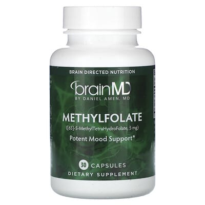 Methylfolate, 30 Vegan Capsules (5,000 mcg per Capsule)