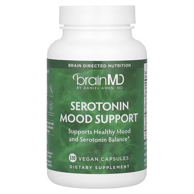 BrainMD комплекс для поддержки настроения, 120 веганских капсул