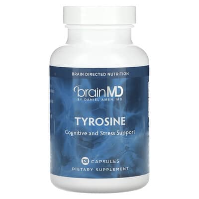 Тирозин BrainMD, 120 капсул (500 mg на капсулу)