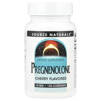 Source Naturals Pregnenolone, Cherry, 10 mg, 120 пастилок
