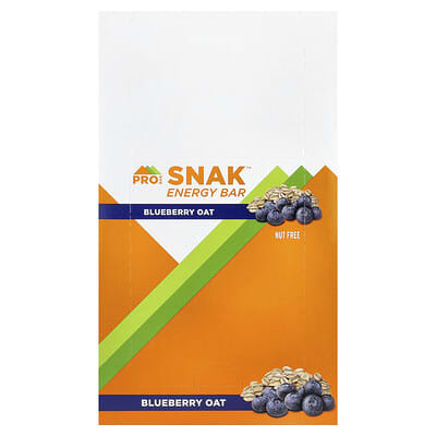 Энергетический батончик ProBar SNAK™, Energy Bar, Blueberry Oat, 12 Bars, 1.6 oz (45 g) Each