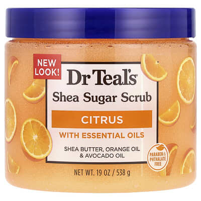 Dr. Teal's скраб для тела Shea Sugar Citrus 19 oz (538 g)