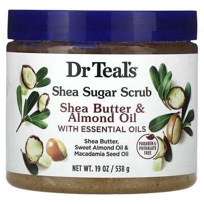 Сахарный скраб Shea Butter & Almond Oil, 19 oz (538 g)